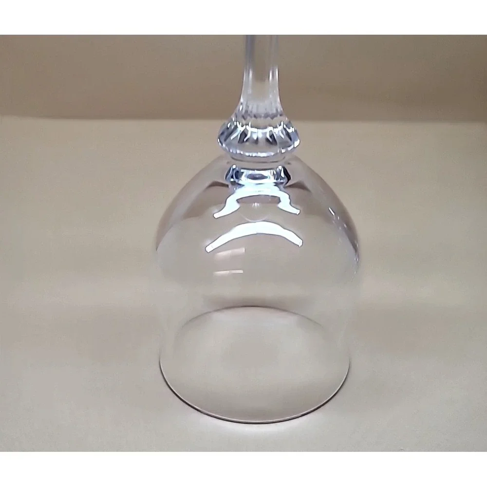 Set of 4 Mikasa Crystal Ardmore Wine Glasses  w/Ribbed Optic Stem 7 1/8